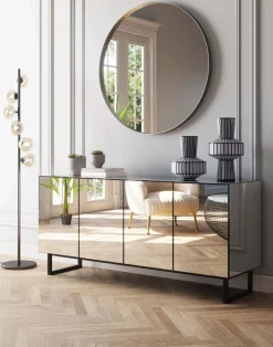 KARE Sideboard Soran Schwarz 160x45cm