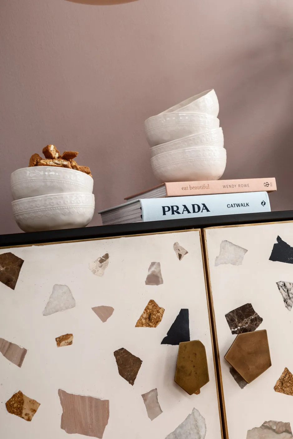 KARE Sideboard Terrazzo 183x77cm