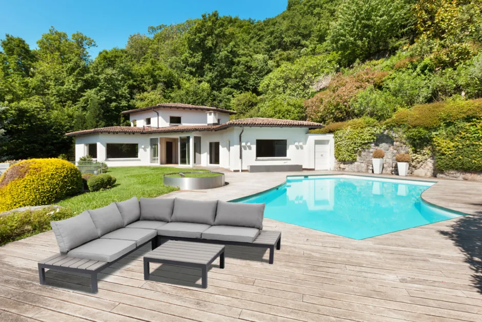 KARE Sitzgruppe Holiday Schwarz (4/tlg.)