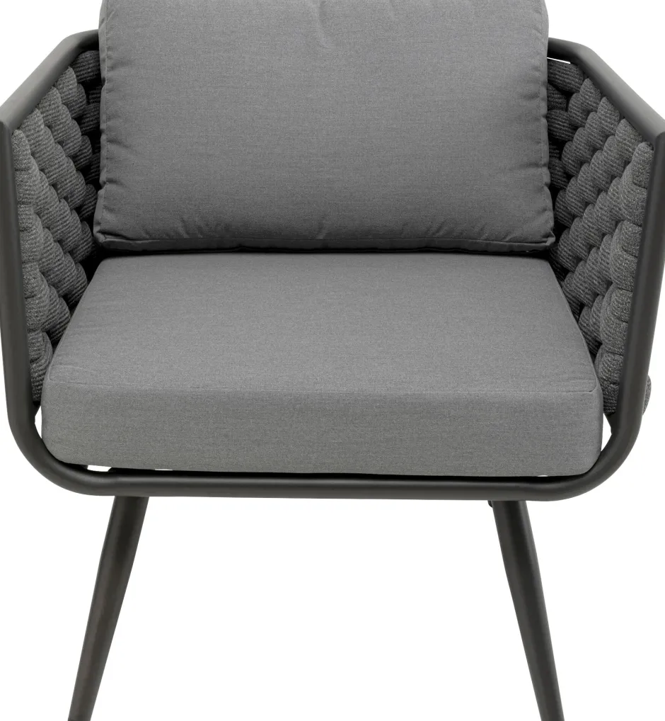 KARE Sitzgruppe Rimini Anthracit (4/tlg.)