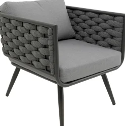 KARE Sitzgruppe Rimini Anthracit (4/tlg.)