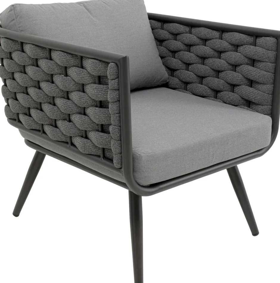 KARE Sitzgruppe Rimini Anthracit (4/tlg.)