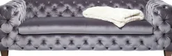 KARE Sofa Desire 3-Sitzer Silbergrau