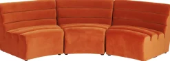KARE Sofa Element Wave Orange