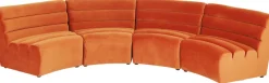 KARE Sofa Element Wave Orange
