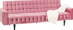 KARE Sofa Milchbar 3-Sitzer Velvet Rose