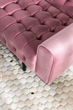 KARE Sofa Milchbar 3-Sitzer Velvet Rose
