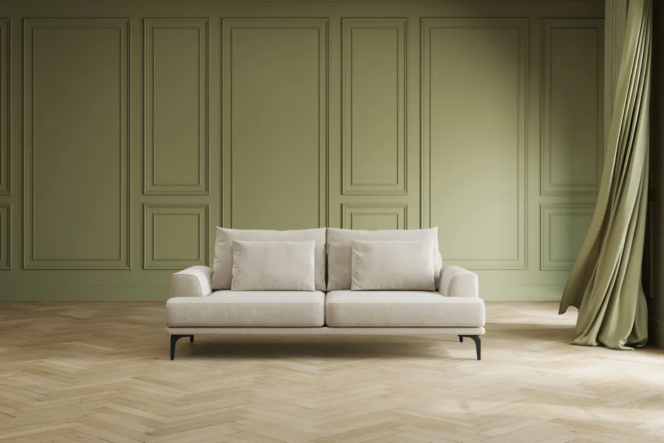 KARE Sofa Napoli 3-Sitzer Creme 227cm