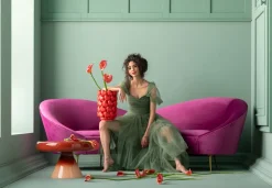 KARE Sofa Night Fever 3-Sitzer Lila