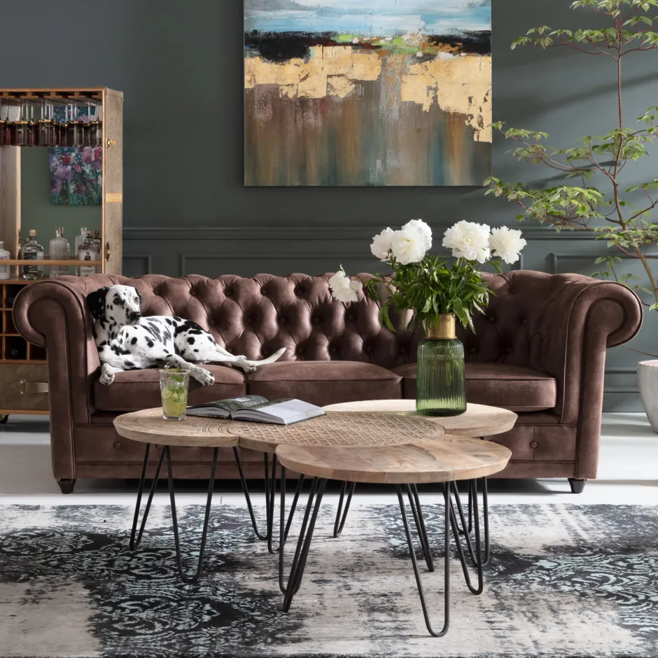 KARE Sofa Oxford 3-Sitzer Vintage Smart