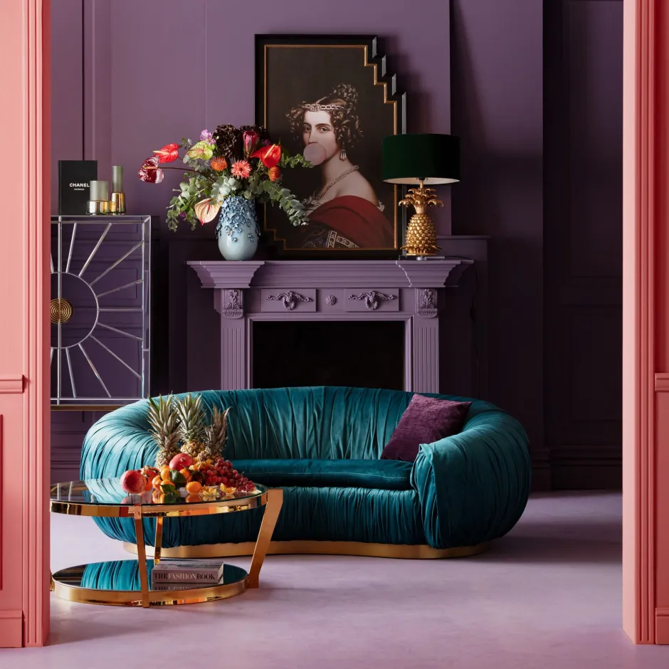 KARE Sofa Perugia 2-Sitzer Smaragd 195cm