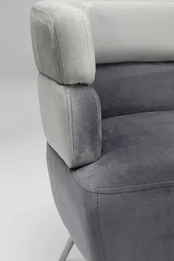 KARE Sofa Sandwich 2-Sitzer Grau