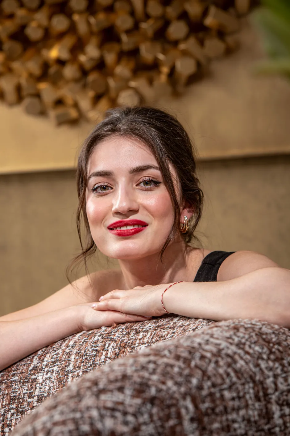 KARE Sofa 3-Sitzer Livia Melange Braun 261cm