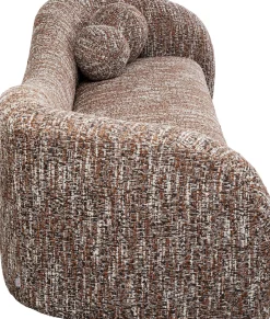 KARE Sofa 3-Sitzer Livia Melange Braun 261cm