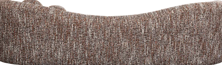 KARE Sofa 3-Sitzer Livia Melange Braun 261cm