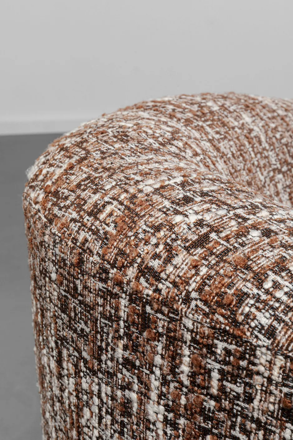 KARE Sofa 3-Sitzer Livia Melange Braun 261cm