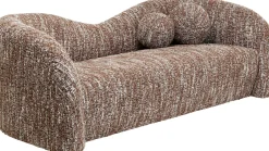 KARE Sofa 2-Sitzer Livia Melange Braun 201cm