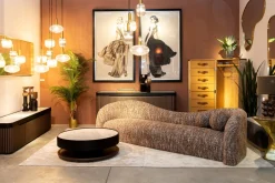 KARE Sofa 2-Sitzer Livia Melange Braun 201cm