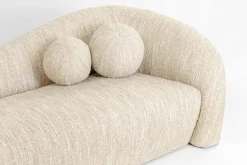KARE Sofa 3-Sitzer Livia Melange Creme 261cm