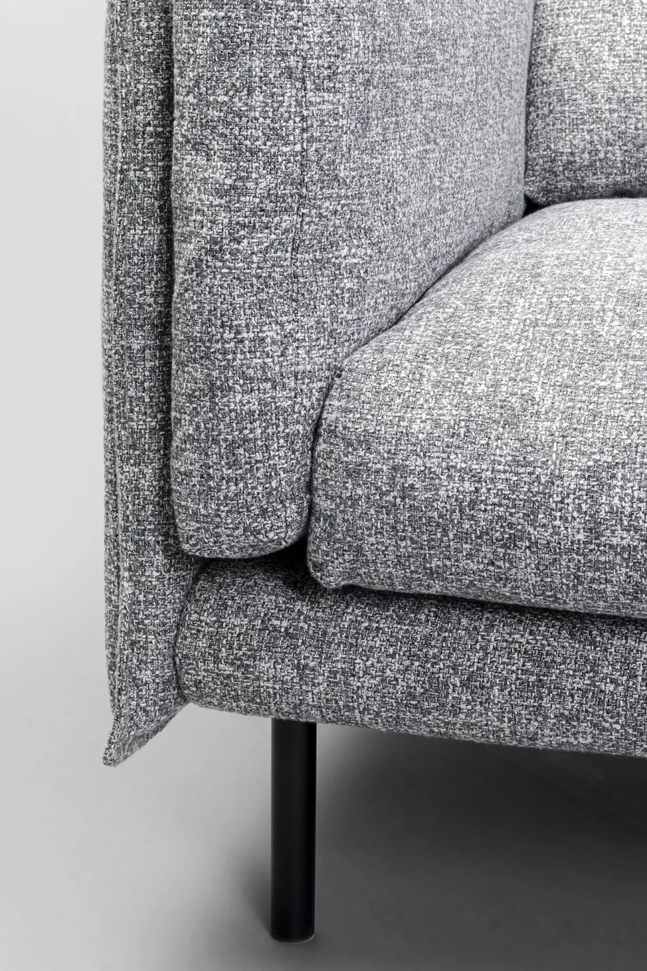 KARE Sofa 2-Sitzer Pola Grau 230cm