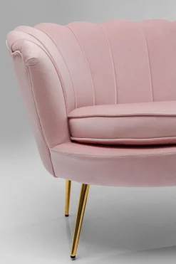 KARE Sofa Water Lily 2-Sitzer Gold Rosa