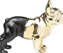 KARE Spardose Bulldog Gold-Schwarz