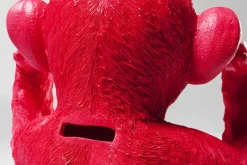 KARE Spardose Monkey Kikazaru Rot