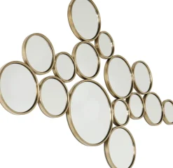 KARE Spiegel Bubbles Brass 38x93cm