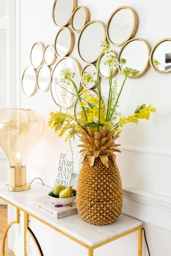 KARE Spiegel Bubbles Brass 38x93cm