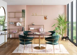 KARE Spiegel Curve Brass Ø100