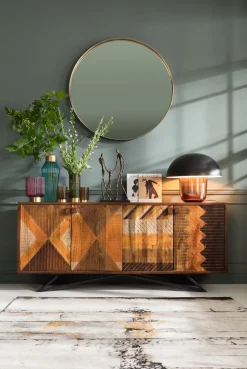 KARE Spiegel Curve Brass Ø100