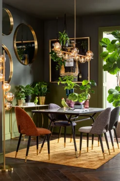 KARE Spiegel Curve Brass Ø100