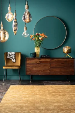 KARE Spiegel Curve Brass Ø100