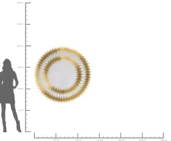 KARE Spiegel Solare Gold Ø132cm