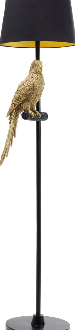 KARE Stehleuchte Animal Parrot Gold 176cm