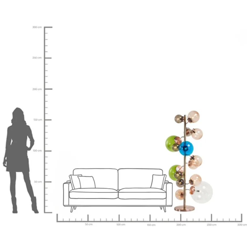 KARE Stehleuchte Balloon Colore 160cm