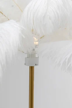 KARE Stehleuchte Feather Palm Weiß 165cm