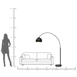 KARE Stehleuchte Lounge Small Deal Eco Matt Schwarz 175