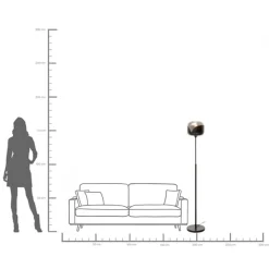 KARE Stehleuchte Smoke Goblet Ball