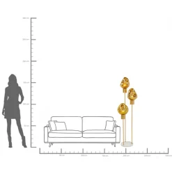 KARE Stehleuchte Supernova Amber