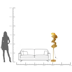 KARE Stehleuchte Yuva Gold 160cm