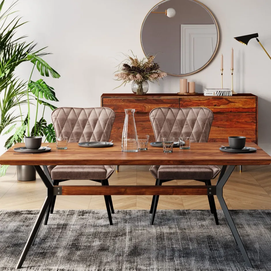 KARE Stuhl Black Marshall Velvet Grau