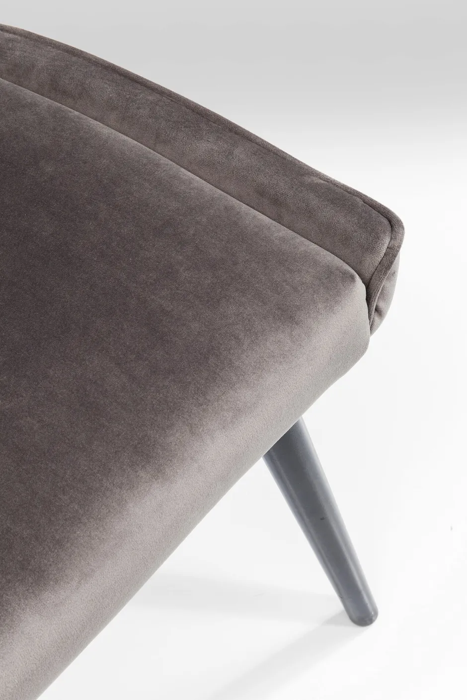 KARE Stuhl Black Marshall Velvet Grau