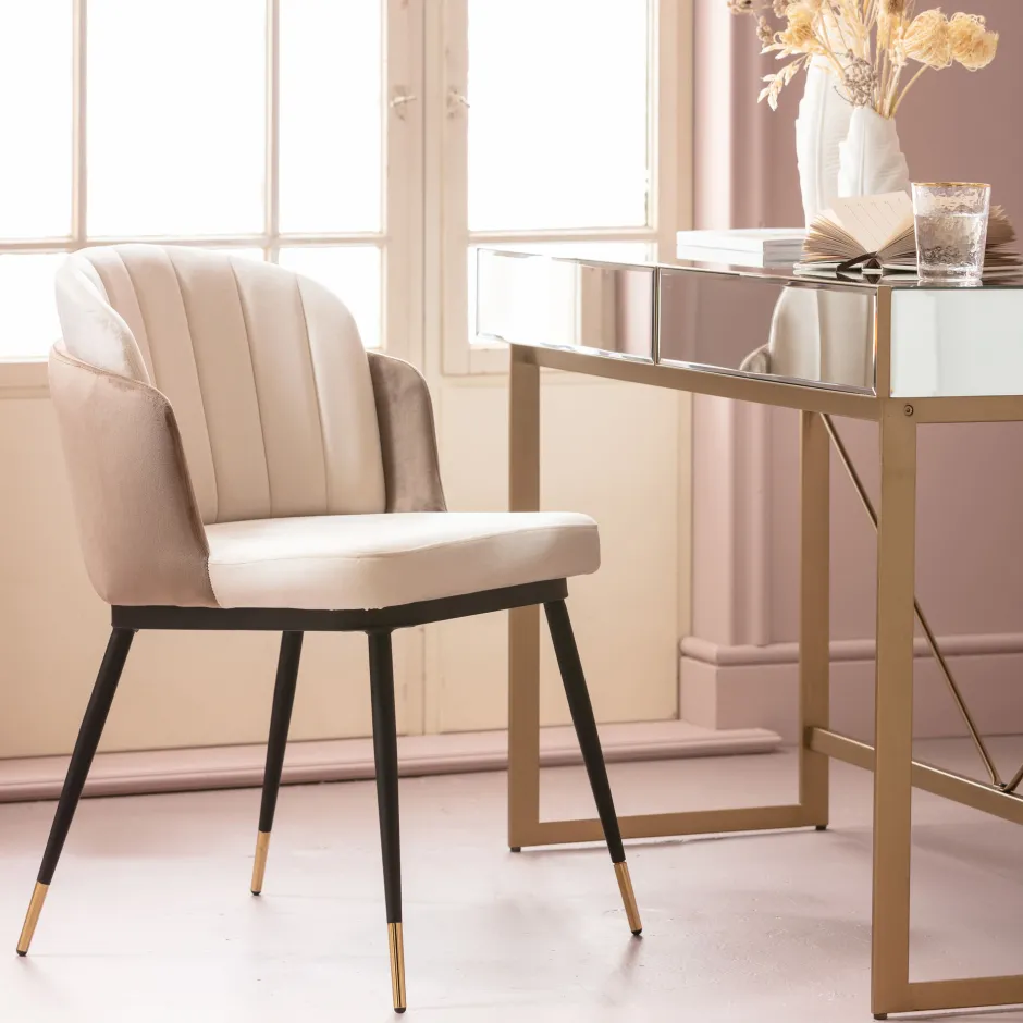 KARE Stuhl Hojas Beige