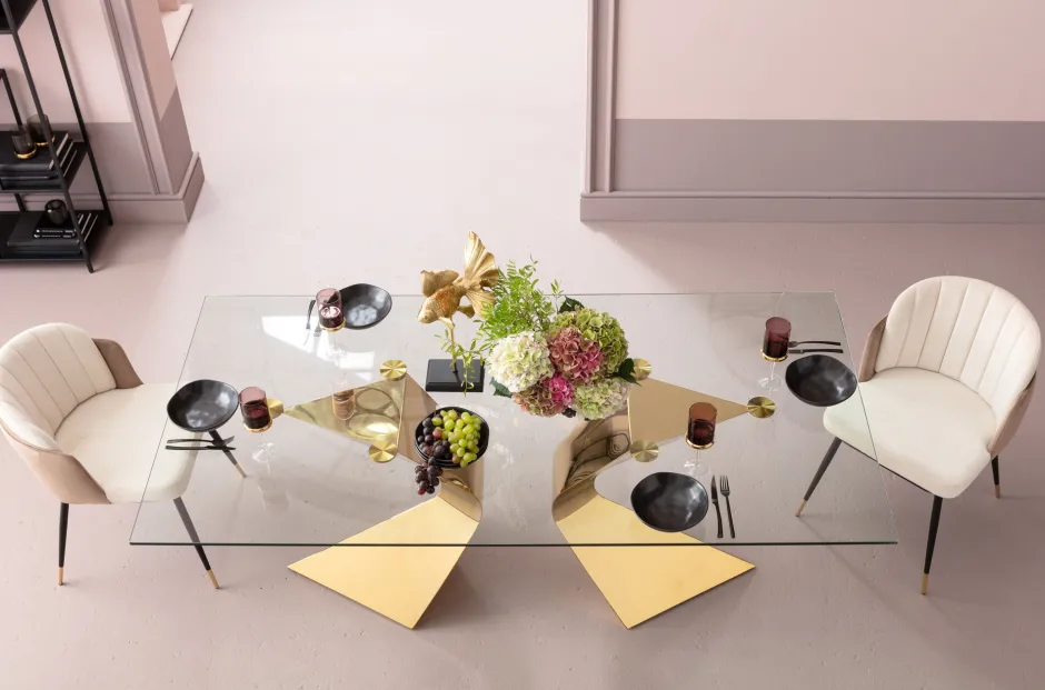 KARE Stuhl Hojas Beige