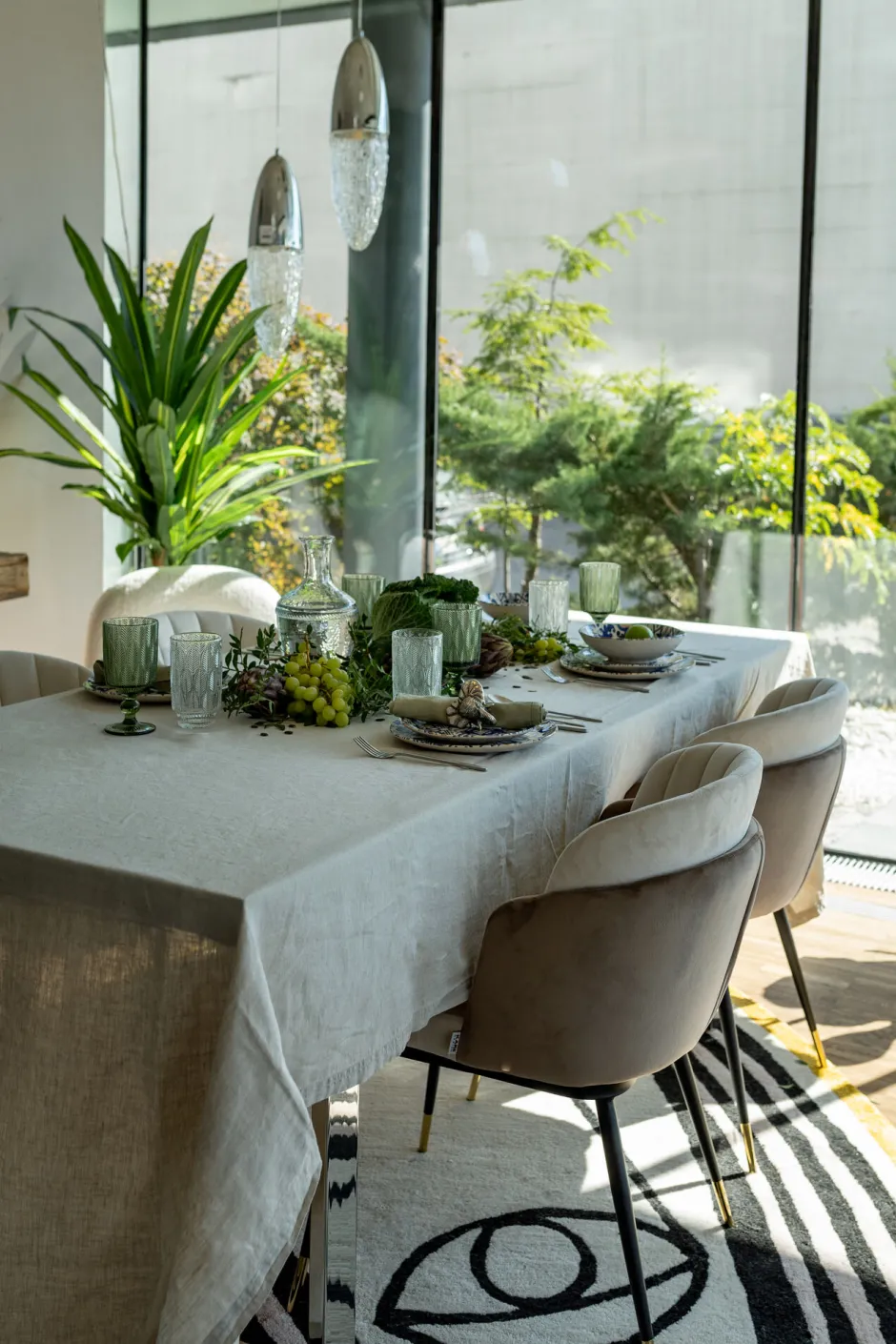 KARE Stuhl Hojas Beige