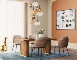 KARE Stuhl Hojas Beige