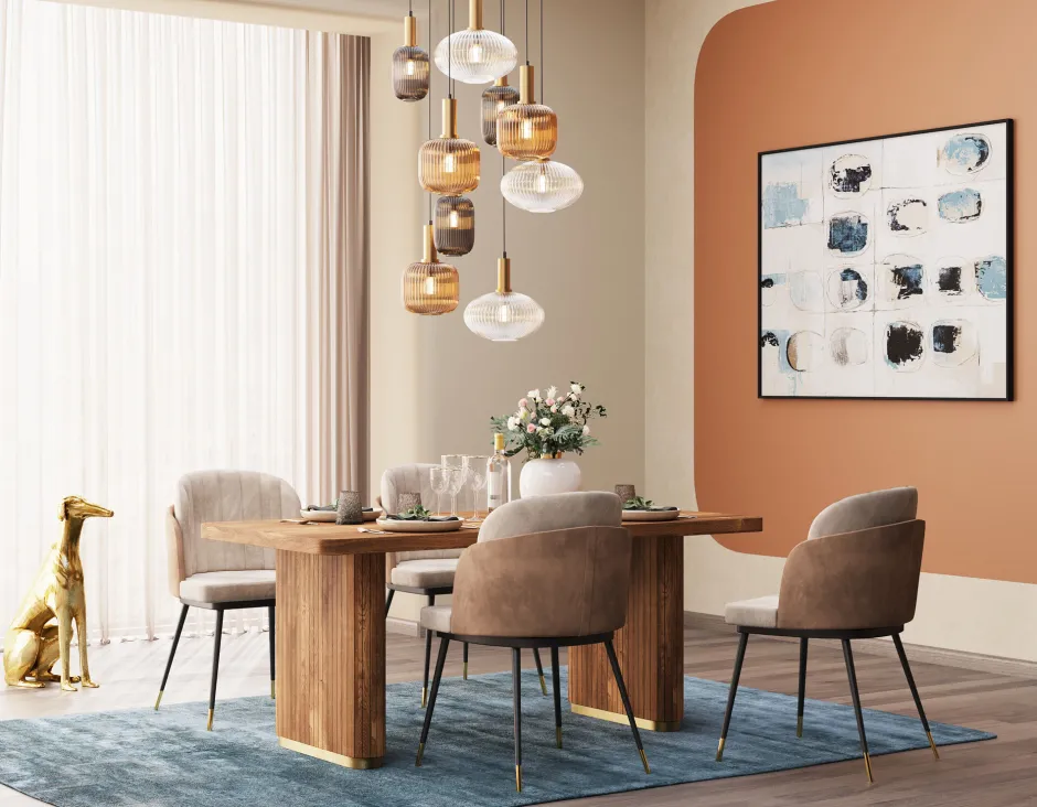 KARE Stuhl Hojas Beige