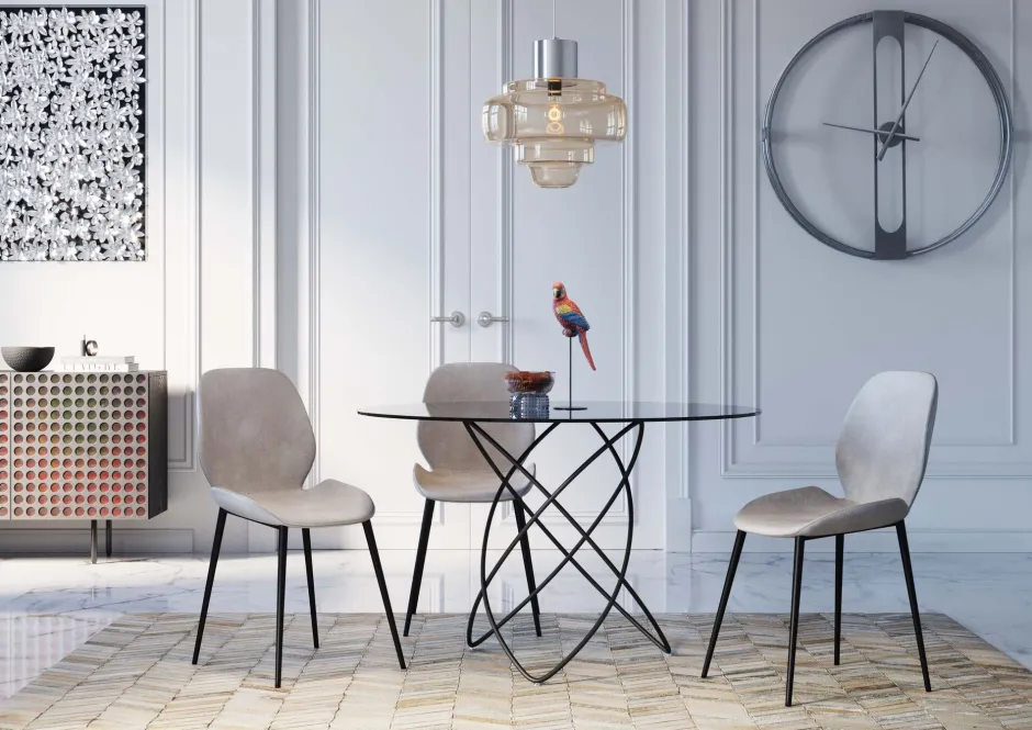 KARE Stuhl Honey Moon Grau