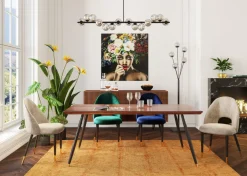 KARE Stuhl Iris Velvet Blau (2/Set)